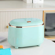 Contenitore di rifiuti creativo con coperchio - cestino pratico - 50 sacchi di carta - verde