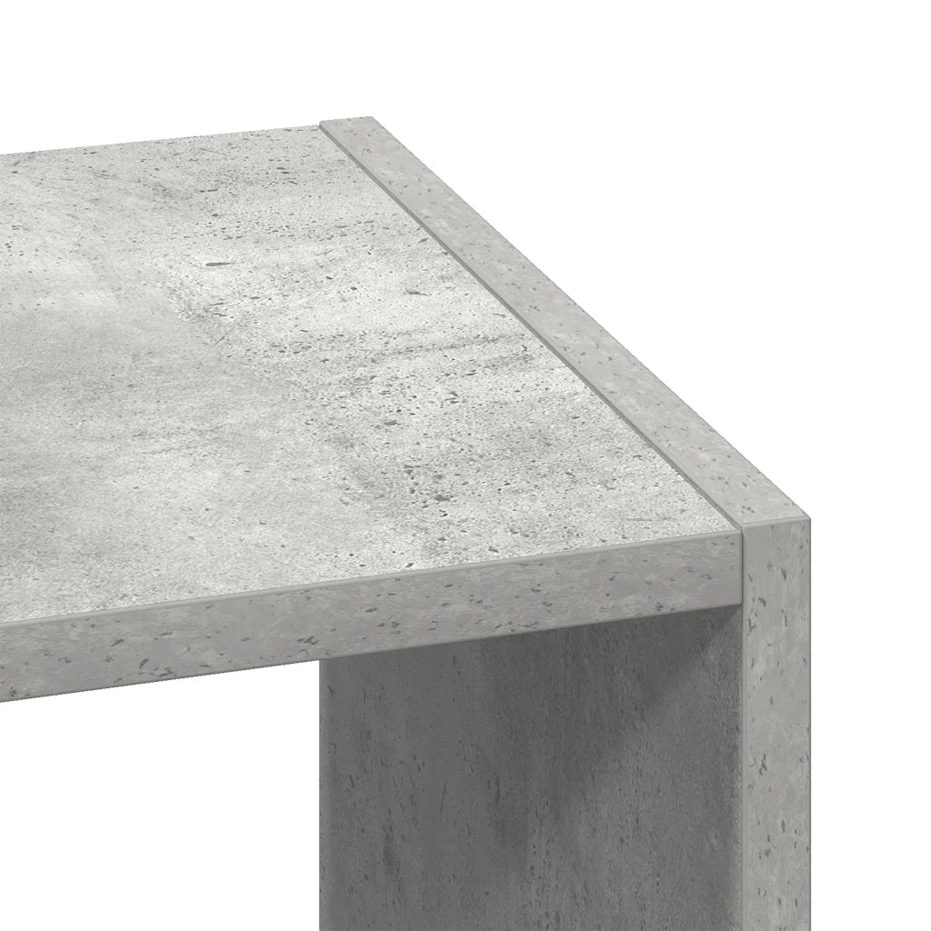 Libreria Impilabili Grigio Cemento 30x30x80cm Legno Multistrato