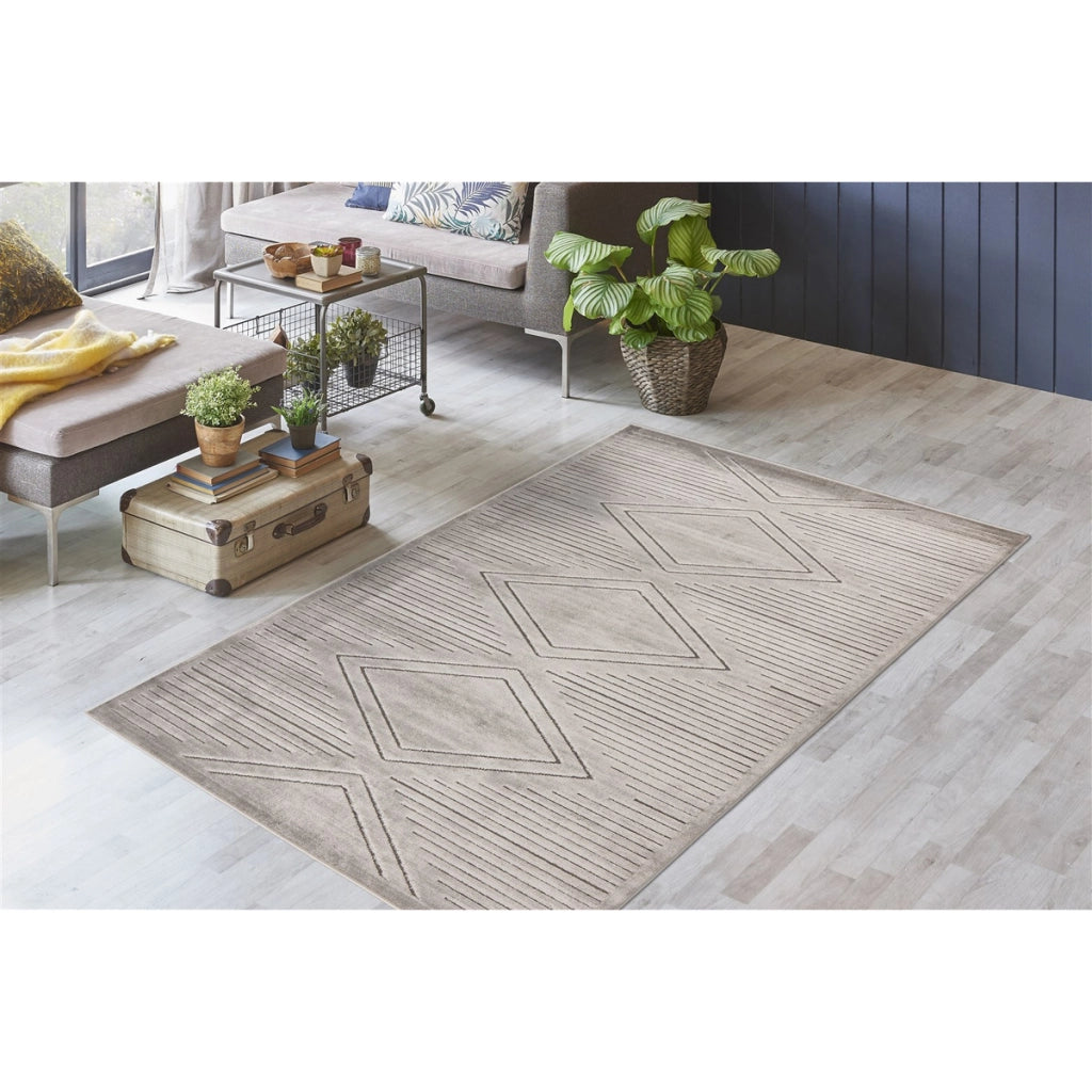 Tappeto moderno Madita 100 in grigio 160x230 cm