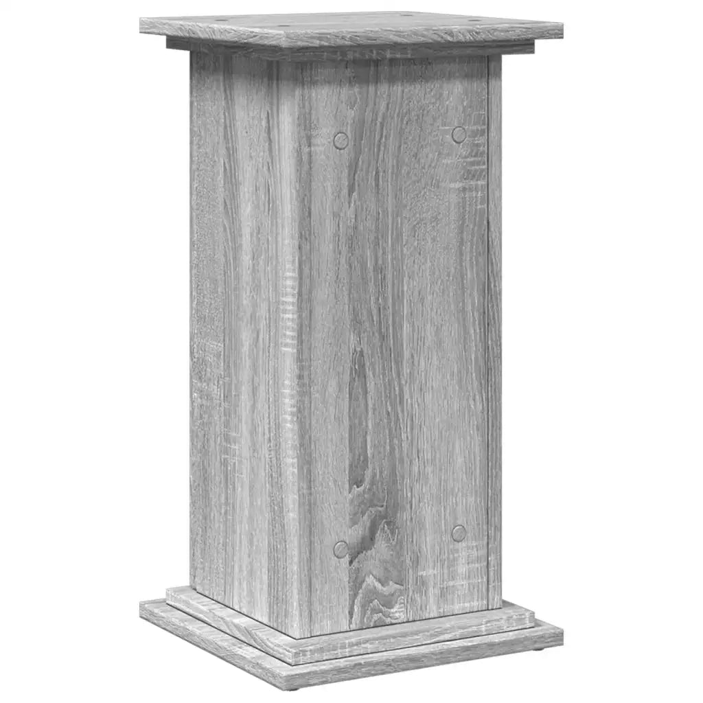 Espositore con Portaoggetti Grigio Sonoma 31x30x60cm Truciolato CFW1593953