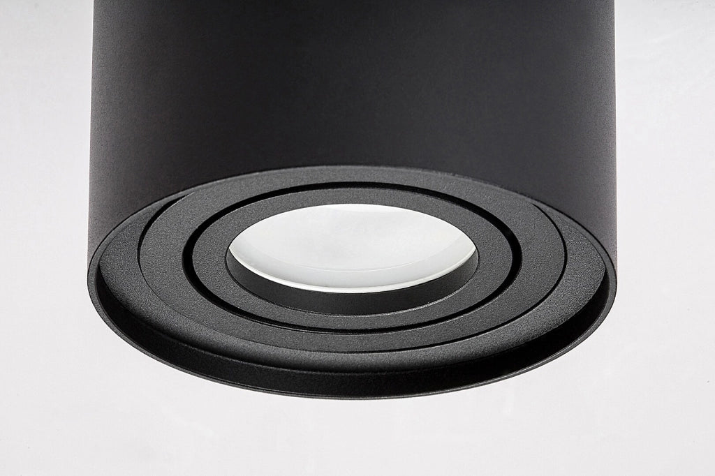 Spot soffitto nero opaco GU10 1 luce Rabalux Kobald 2047