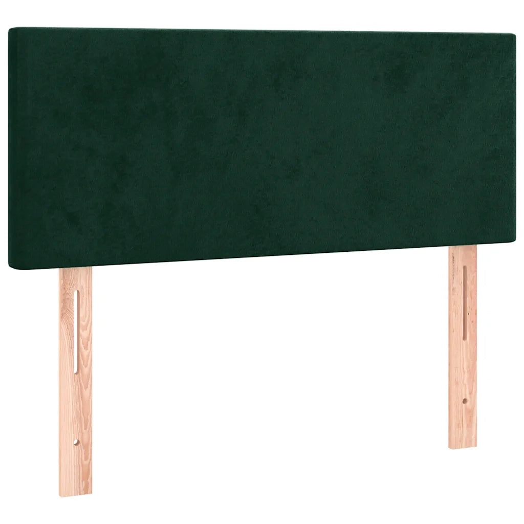 Testiera a LED Verde Scuro 80x5x78/88 cm in Velluto