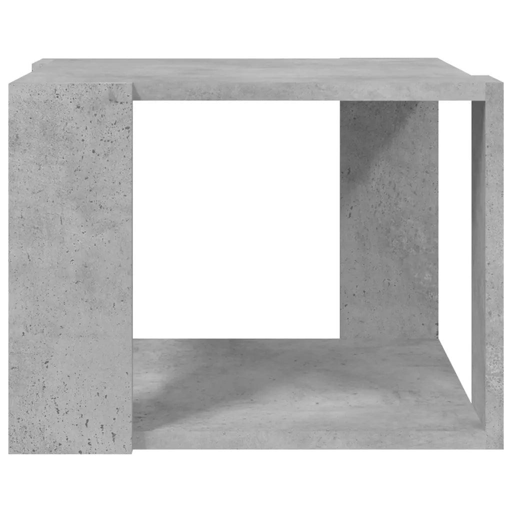 Tavolino da Salotto Grigio Cemento 40x40x30cm Legno Multistrato 806314
