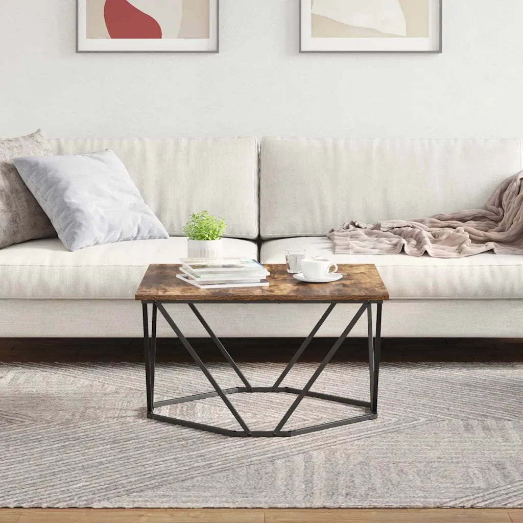 Tavolino da salotto Rovere fumé 80 x 80 x 45 cm 868275