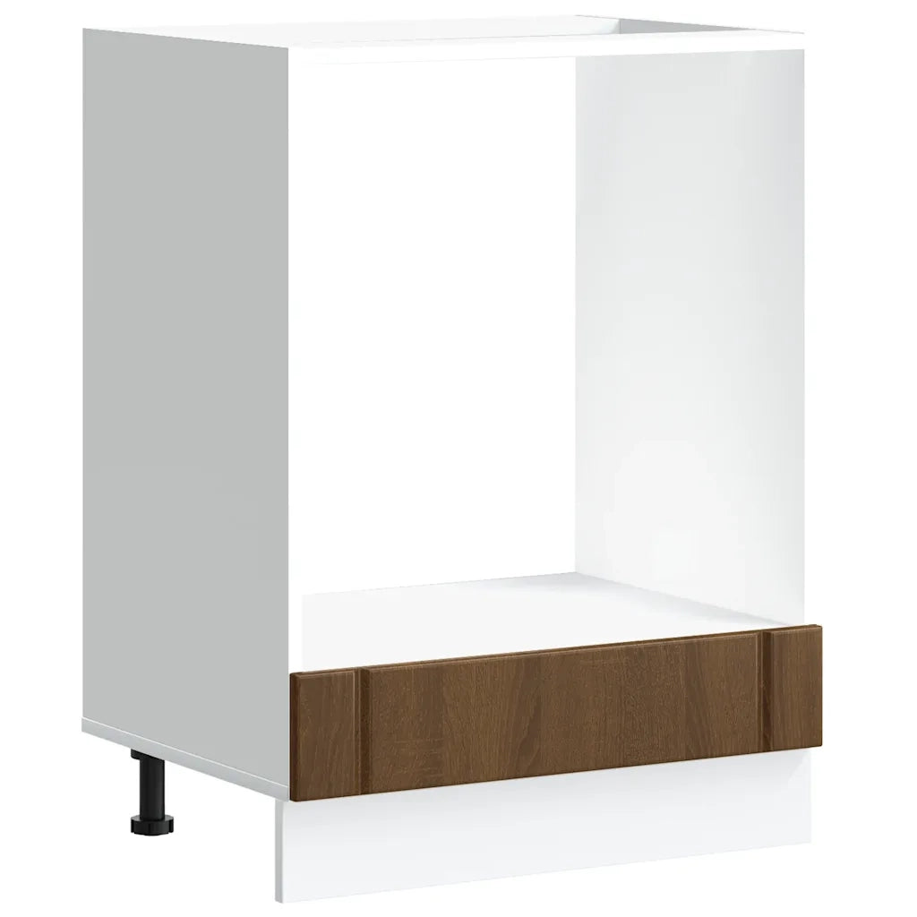 Armadio Forno Lucca Rovere Marrone in Legno Multistrato 853764