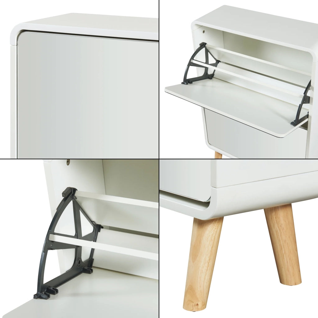 Scarpiera scaffale portascarpe 96 x 63 x 24 cm bianco 03_0010115