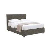 Chichester, Letto Singolo Sfoderabile Made in Italy, Grigio Tortora