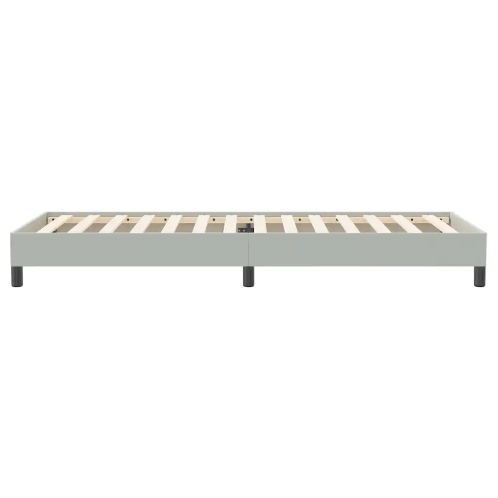 Letto a Molle senza Materasso Grigio Chiaro 80x220 cm Velluto