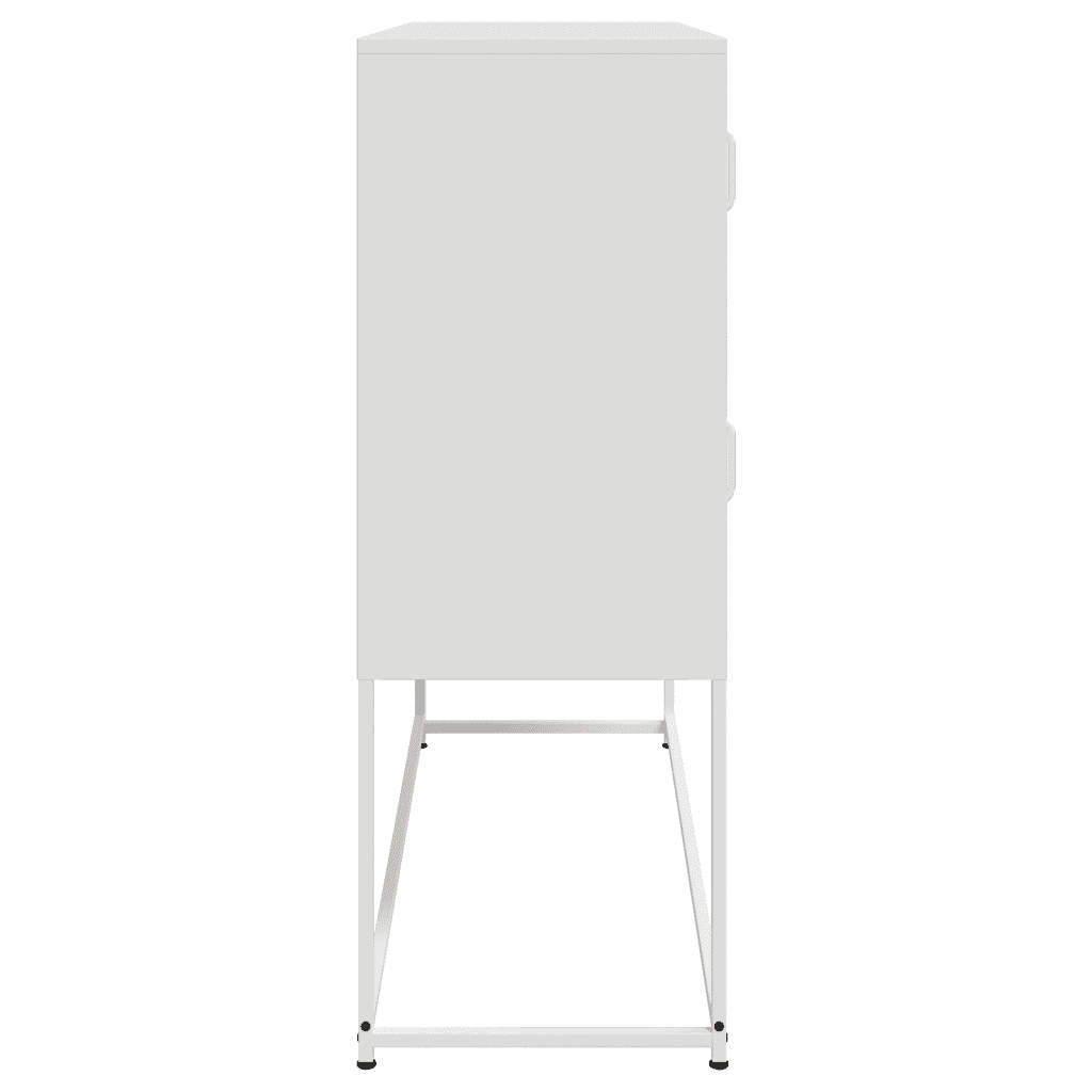 Credenza | Madia | Buffet da pranzo | Armadio da pranzo Bianca 100,5x39x107 cm in Acciaio