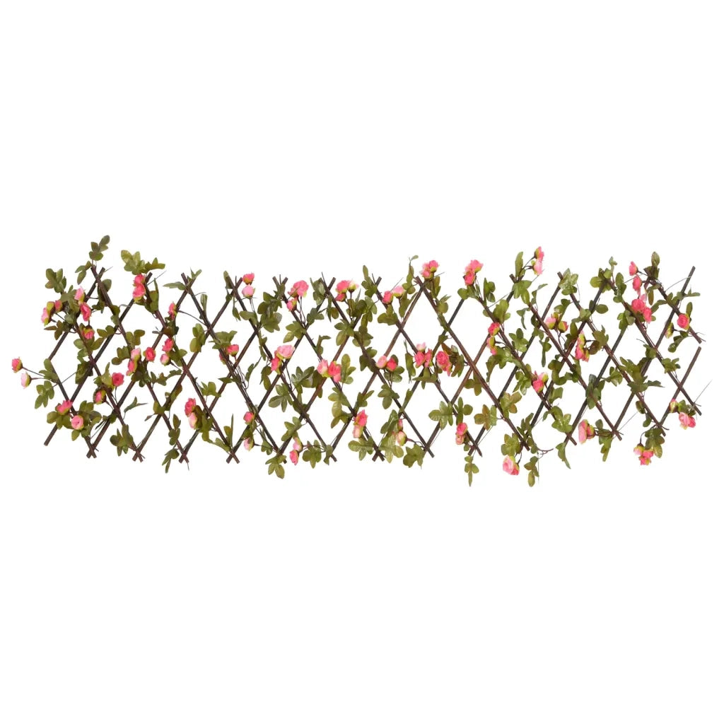 Traliccio Edera Artificiale Espandibile 5pz Rosa Scuro 180x20cm 366577