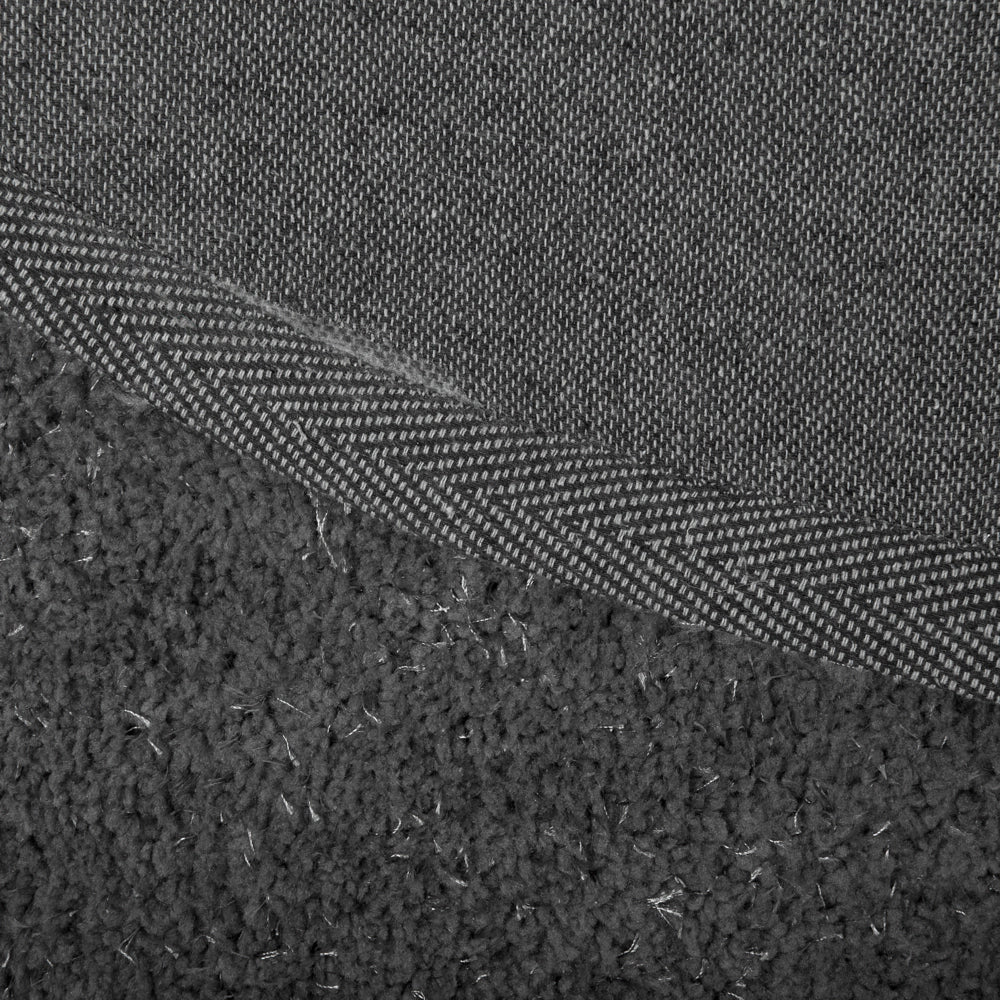 Tappeto Shaggy Grigio Scuro 200 x 300 cm Moderno Tappeto Rettangolare Trapuntato a Pelo Lungo
