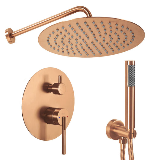 Set Doccia Da Incasso Rea Argon Brush Copper + Box