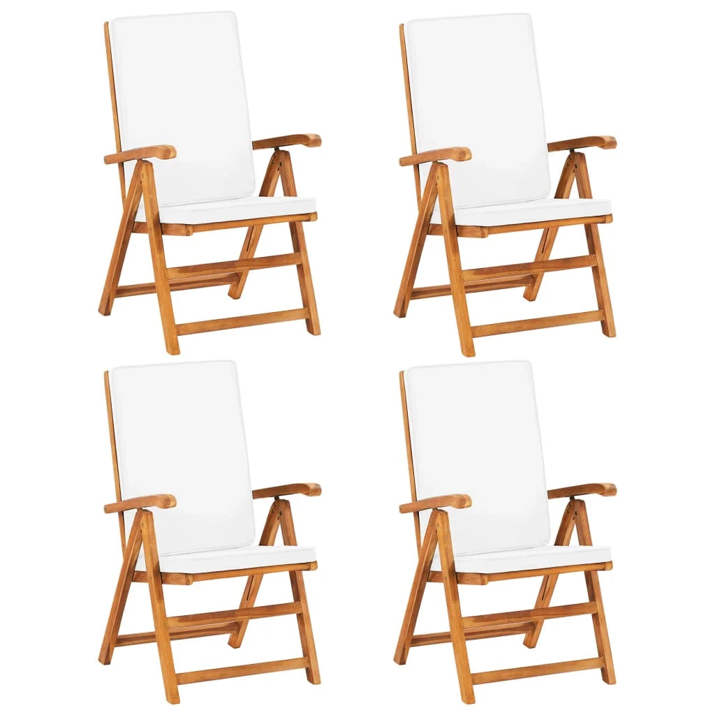 Set di mobili da giardino mobili da esterno 5 pezzi con cuscini legno massello di teak 02_0016345