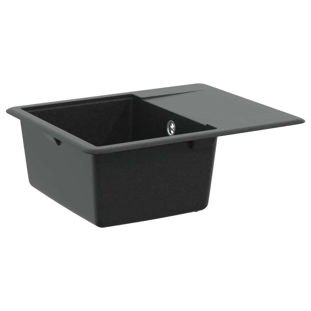 Lavello Nero 560 x 460 mm 80% Quarzo e 20% Resina 42028412
