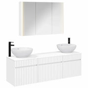Set di Armadi da Bagno 4 pcs Bianco 103,5 x 15,5 x 70 cm 3406623