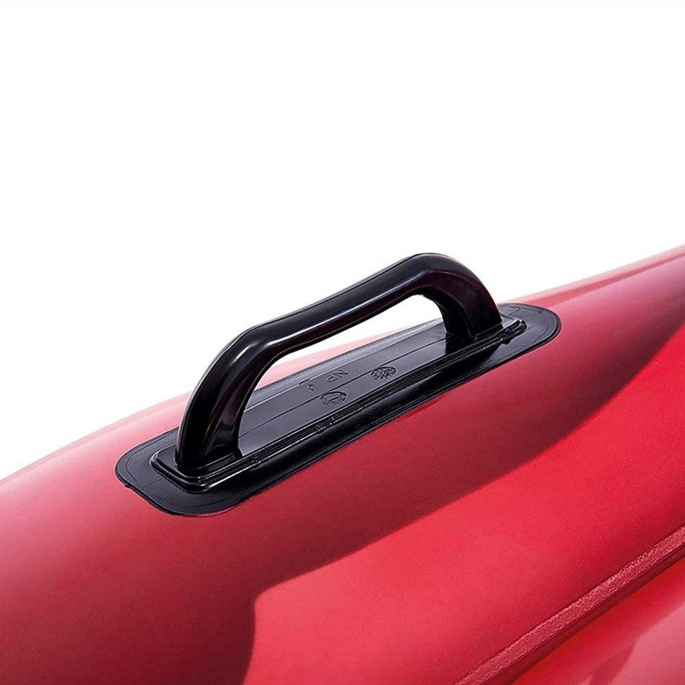 Trade Shop - Materassino Isola Gonfiabile Stampa Rosa Rossa Pvc Mare Piscina 137 X 132 Cm -