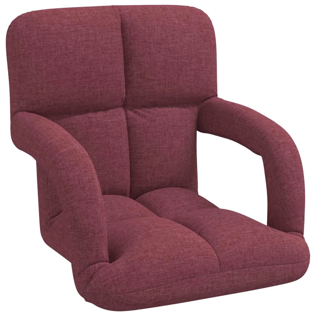Sedia a pavimento regolabile Rosso Vino 58 x 62 x 58 cm Tessuto 42028128