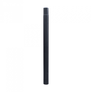 Prolunga palo illuminazione Ø73 1m acciaio zincato nero