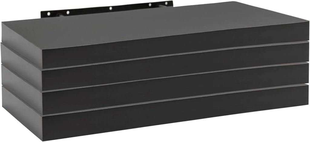 Mensola da Parete, Mensola da Muro, Mensola in Legno MDF, Set di 4, per Cucina, Bagno, Soggiorno, ECC RG9365hov-4