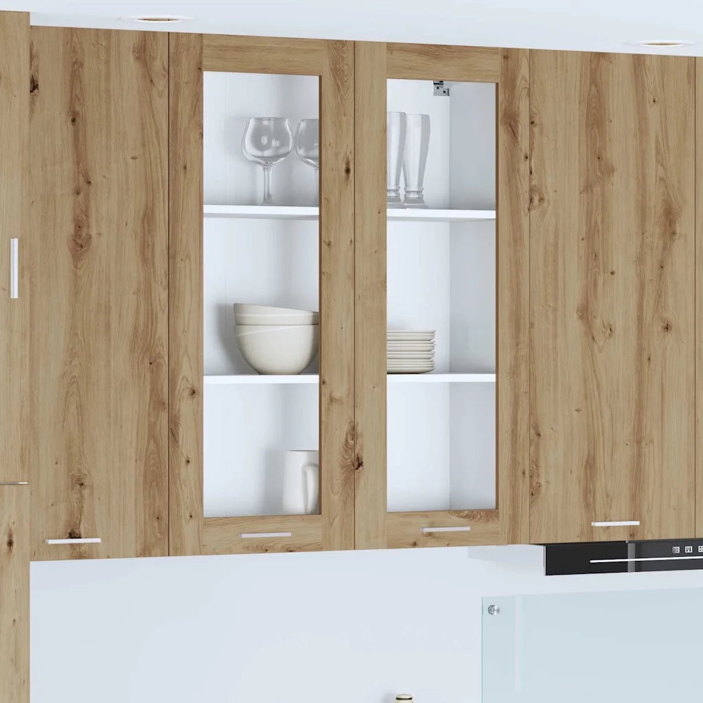 Armadio pensile con porta Rovere artigianale 80 x 31 x 100 cm