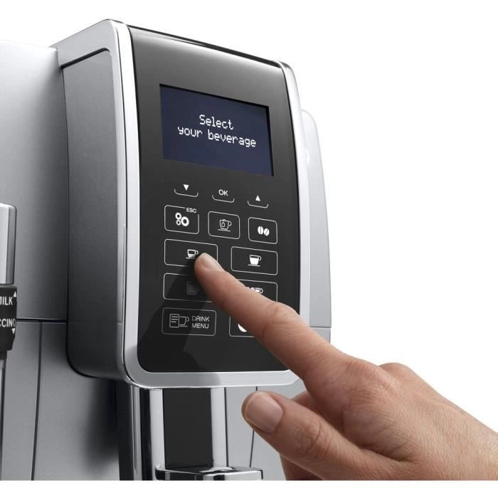 DELONGHI ECAM 350.35.SB Macinacaffè DINAMICA Screen 4 ricette - Argento