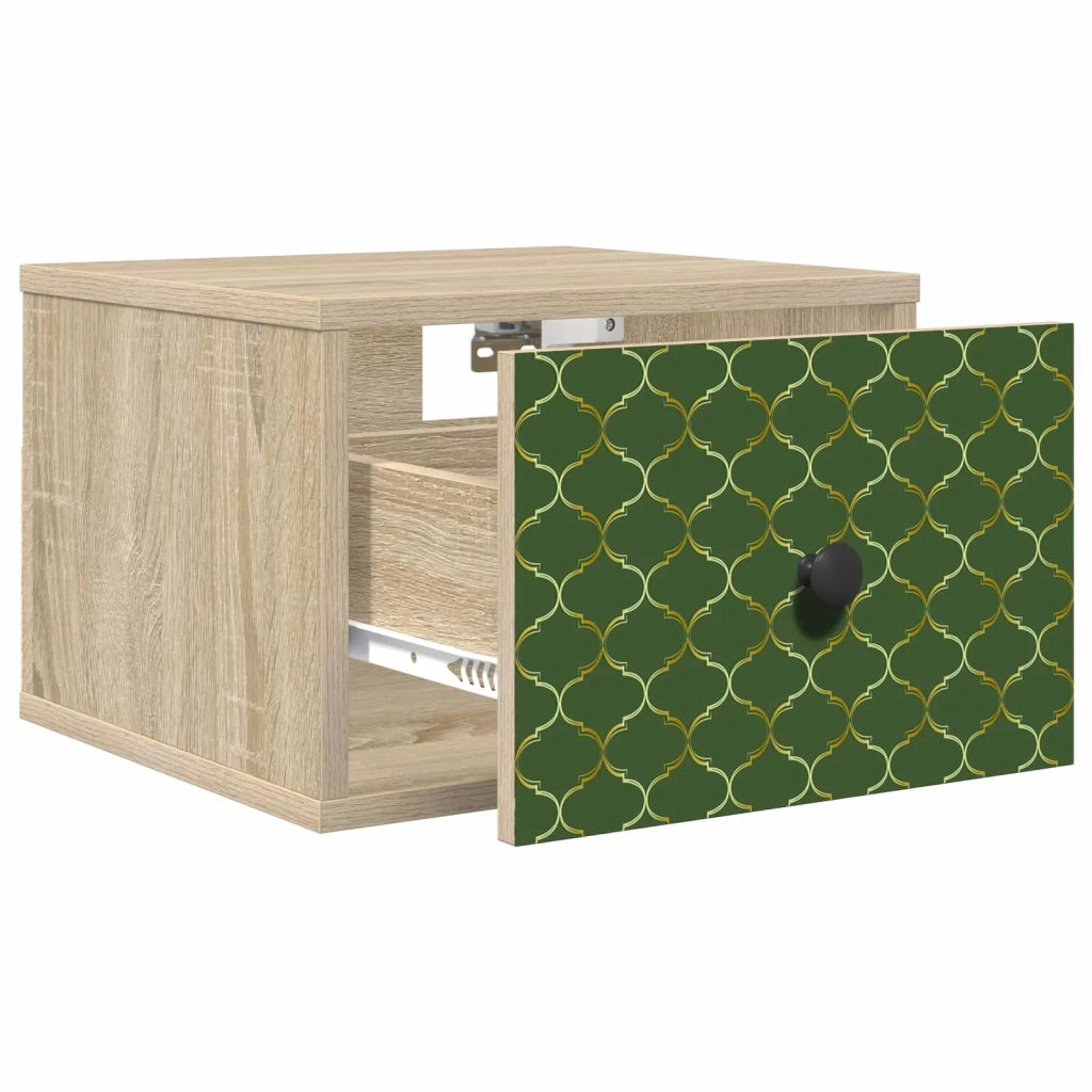 Mobiletto da comodino a parete GELEEN Rovere Sonoma 8007437