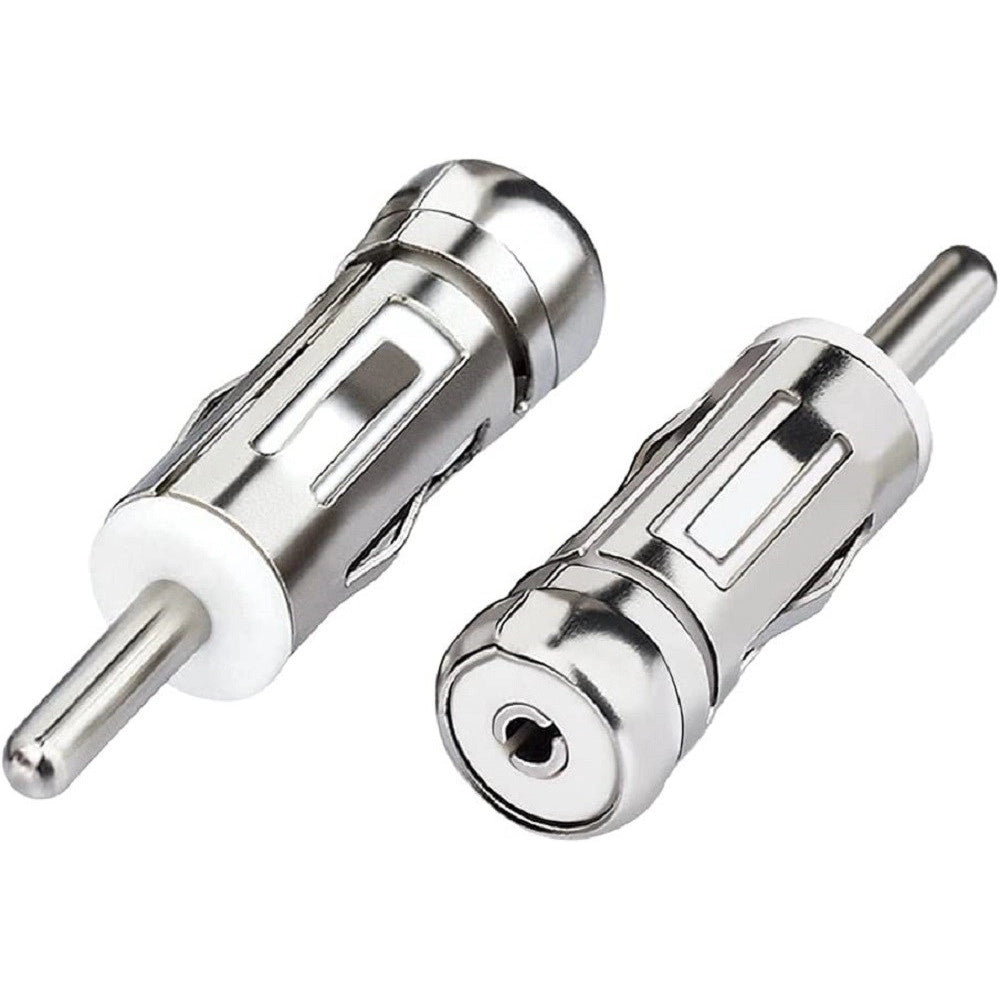 Trade Shop - 2pz Adattatore Antenna Autoradio Auto Universal Connettore Presa Iso A Spina Din -