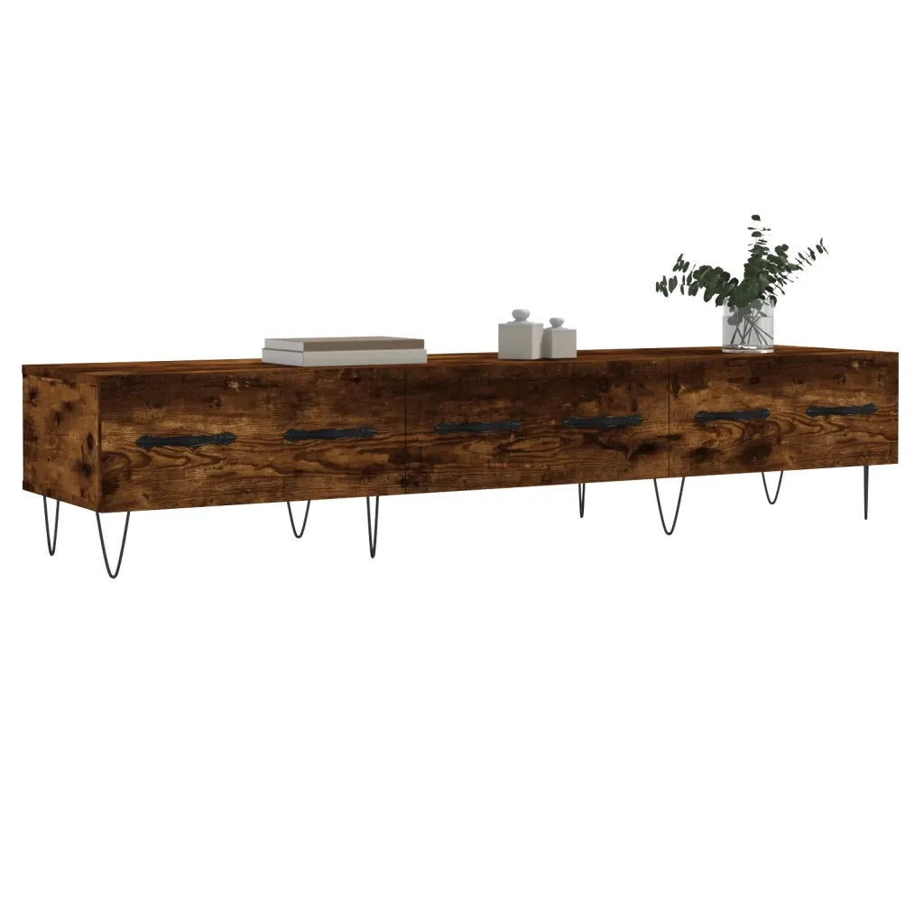 Mobile TV | Armadietto TV | Mobile Porta TV Rovere Fumo 150x36x30 cm in Legno Multistrato