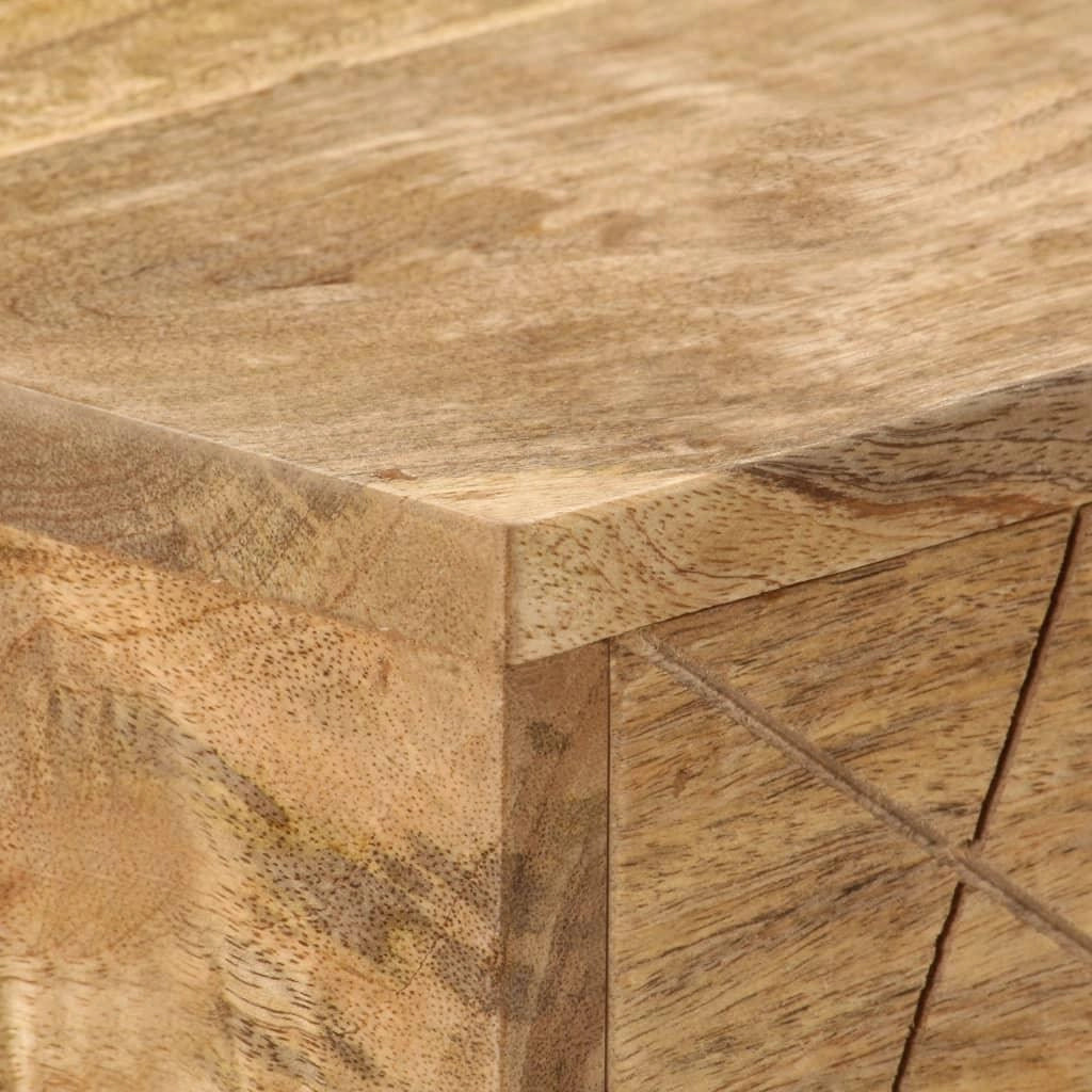 Scrivania per computer con cassetti legno massello di mango 110 cm 0502134