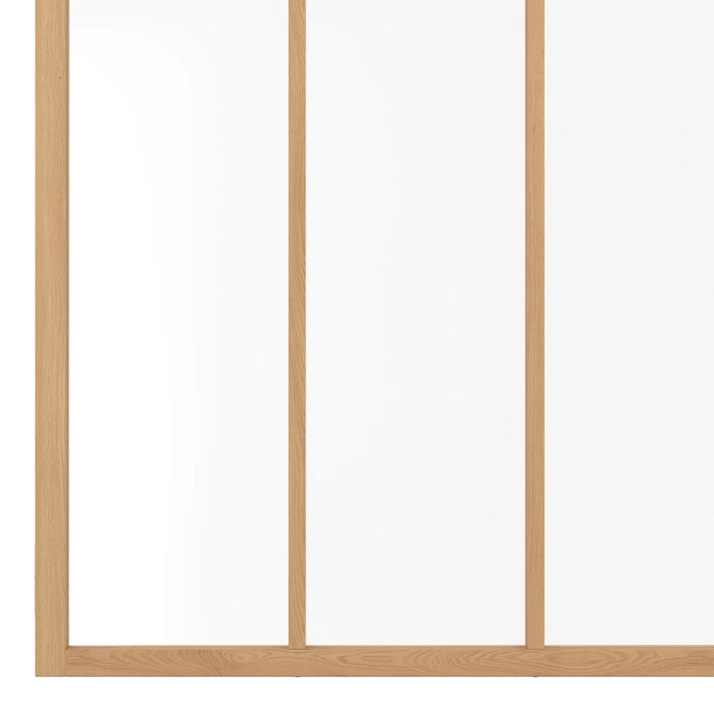 IDMarket - Legno e vetro temperato Tetto in vetro da studio a 4 lastre L. 116 x H. 108 cm