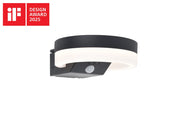 Applique da esterno LED solare tonda antracite RUNDA Lutec