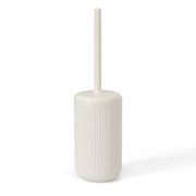Portascopino bianco crema in plastica rigida cannettata Arizona