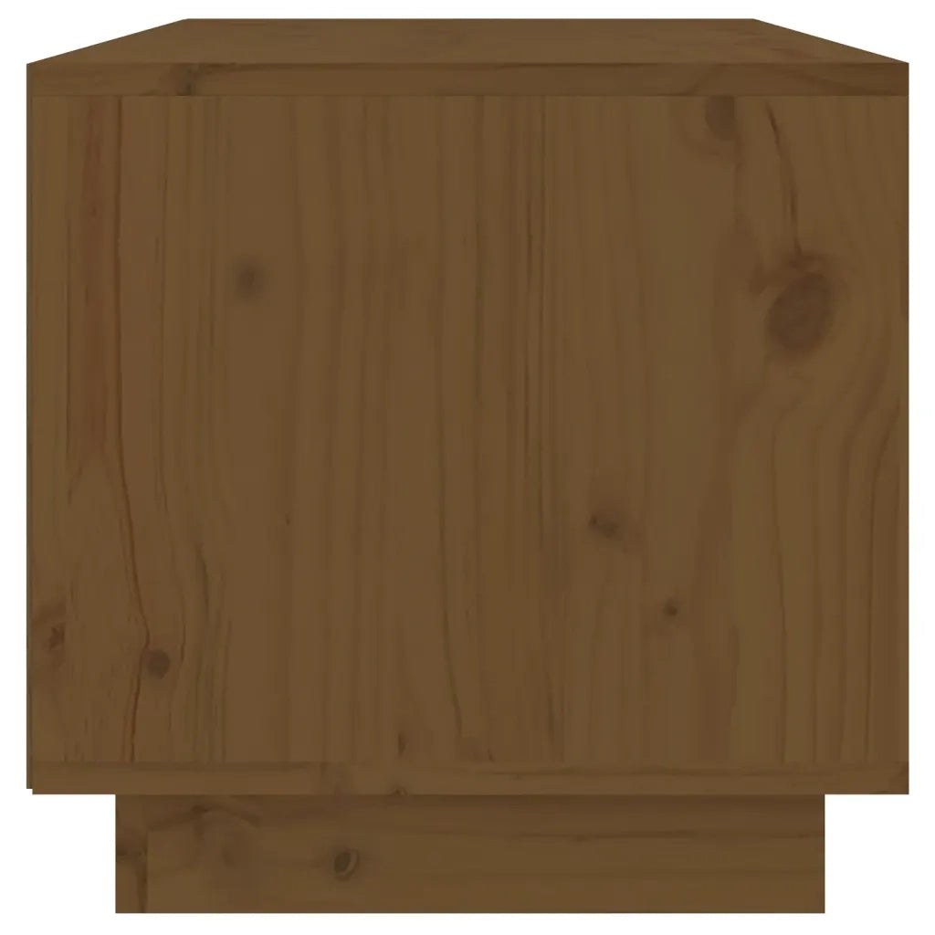 Mobile Porta TV Ambrato 60x35x35 cm in Legno Massello di Pino 813827
