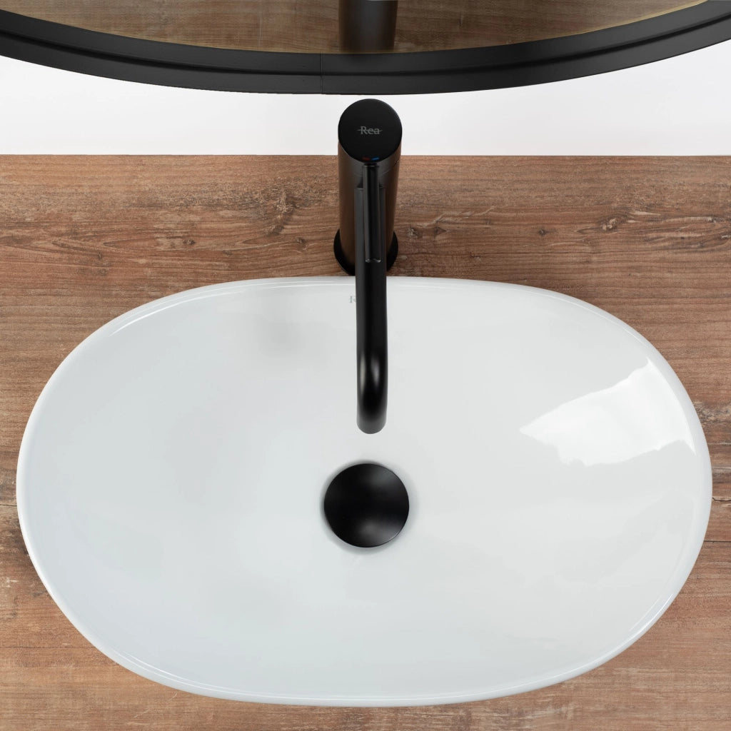 Lavabo Da Appoggio Rea Royal Mini White