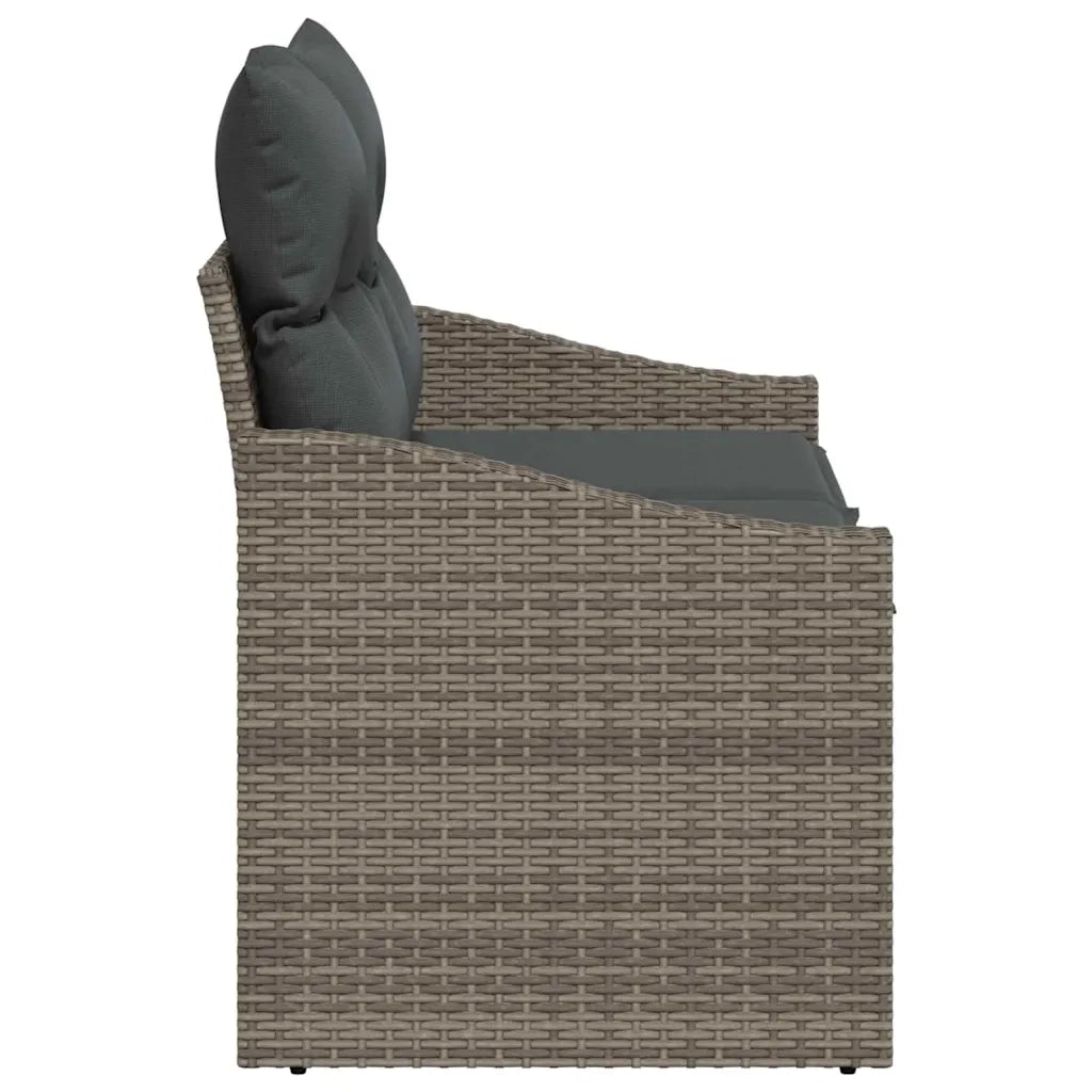 Divano da giardino con cuscino-Sofa da Giardino-Divano da esterno 123 x 62 x 69 cm polyrattan 972700
