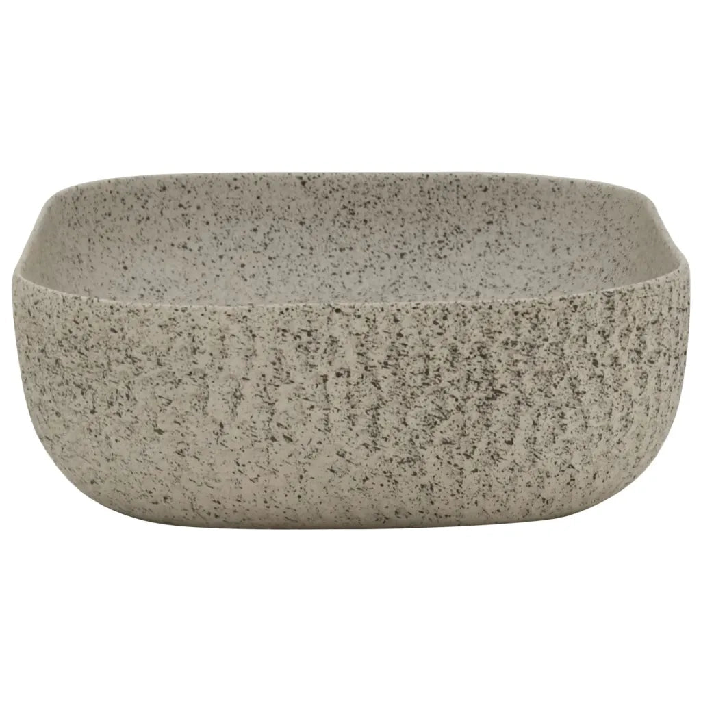 Lavabo da Appoggio Grigio Rettangolare 48x37,5x13,5 cm Ceramica 155096