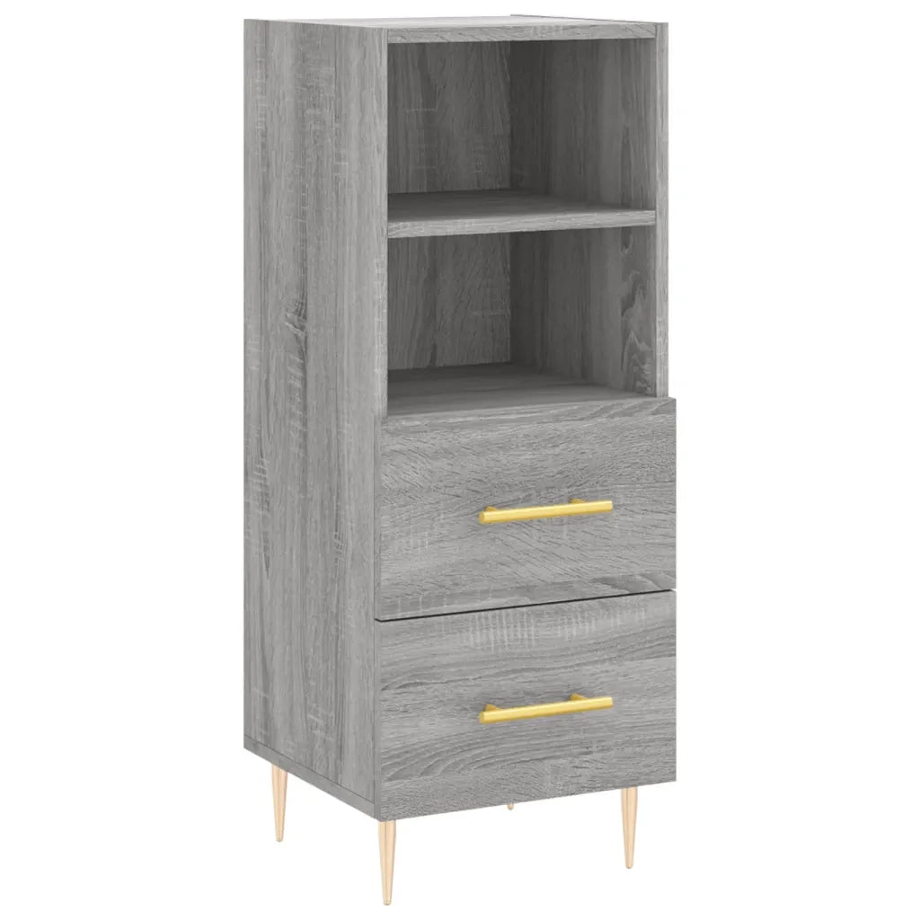 Credenza Grigio Sonoma 34,5x34x90 cm in Legno Multistrato 828658