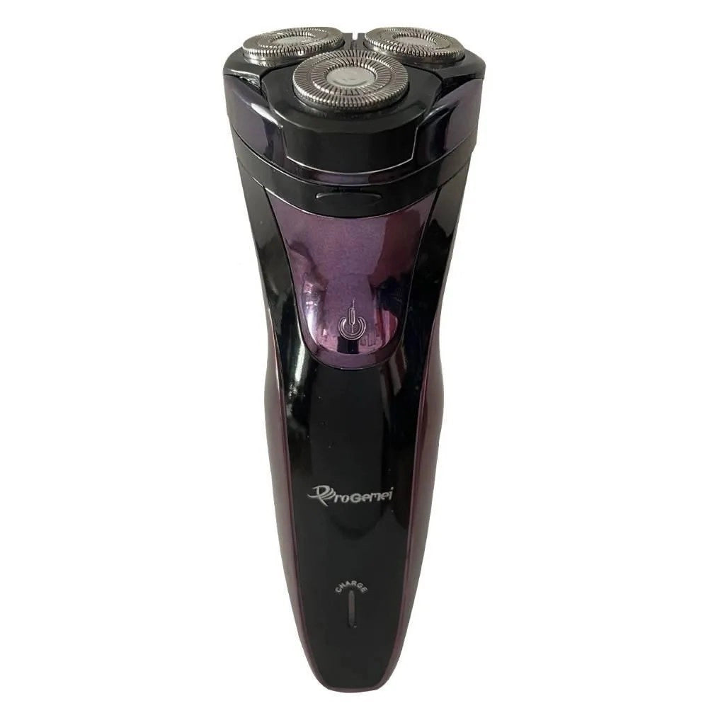 Trade Shop - Rasoio Elettrico 3 Teste Rotativo A Batteria Ricaricabile Senza Fili Uomo Gm-7730 -