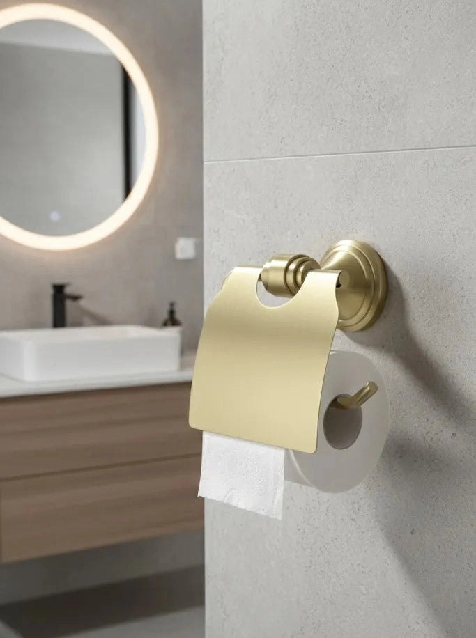 Portarotolo Carta Igienica 1608 Aristo Brushed Gold