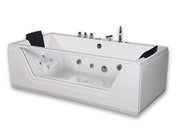 Vasca idromassaggio rettangolare con vetro 185x90x68cm Relpunt Oblos