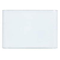 Plafoniera 2xE27 Montatura Bianca Vetro Lastra Bianco E-Energy Altea