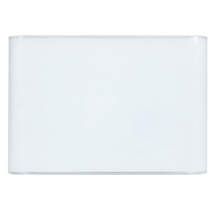 Plafoniera 2xE27 Montatura Bianca Vetro Lastra Bianco E-Energy Altea