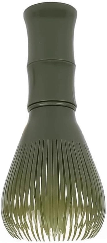 Blender a stantuffo matcha con asta di bambù per polvere matcha, latte e cucina. Maniglia ergonomico con strumento di etichettatura.