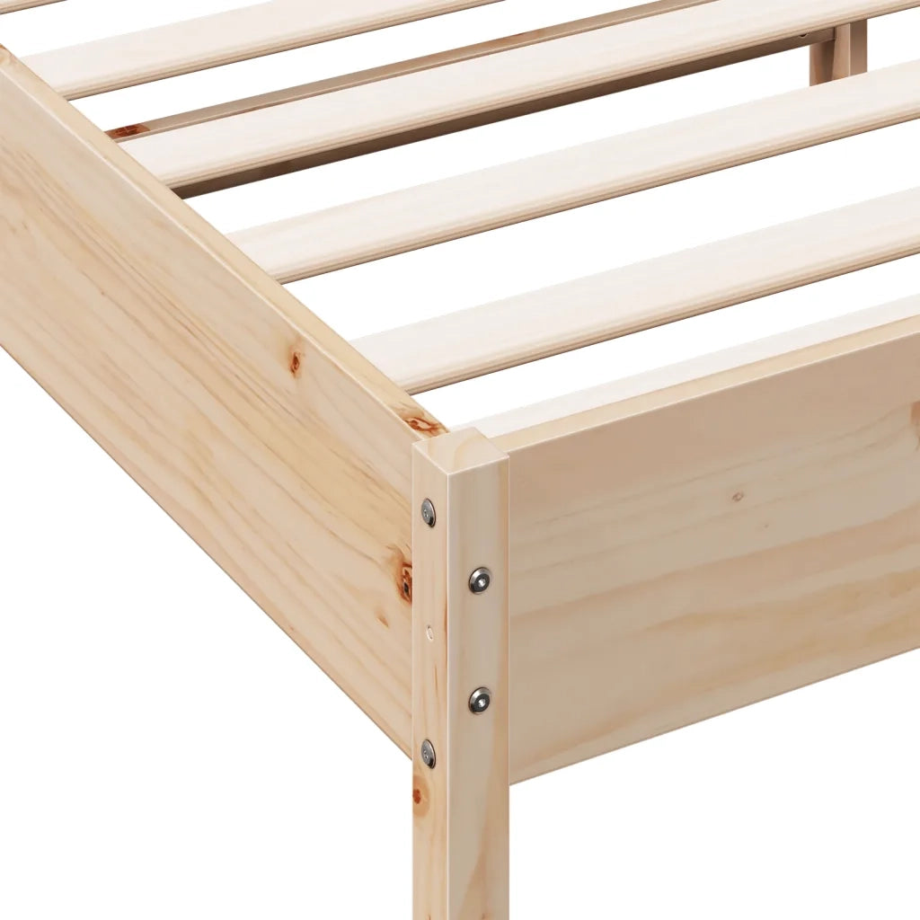 Giroletto senza Materasso 100x200 cm in Legno Massello di Pino 842614