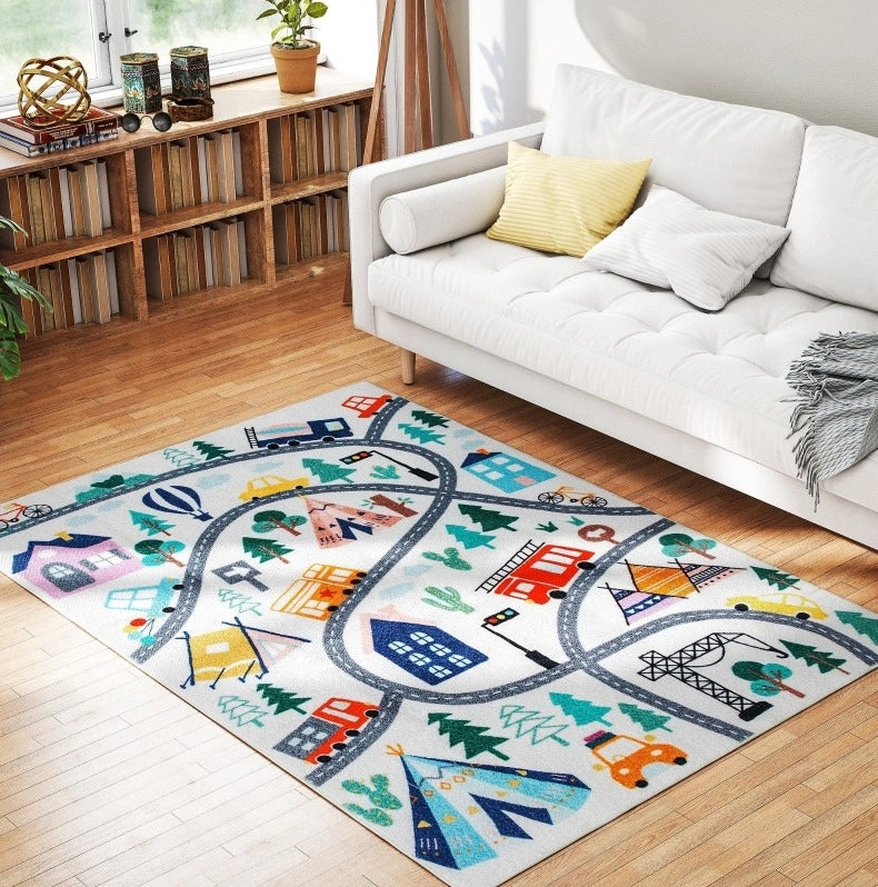 Tappeto stradale multicolore in poliestere 160 x 120 cm