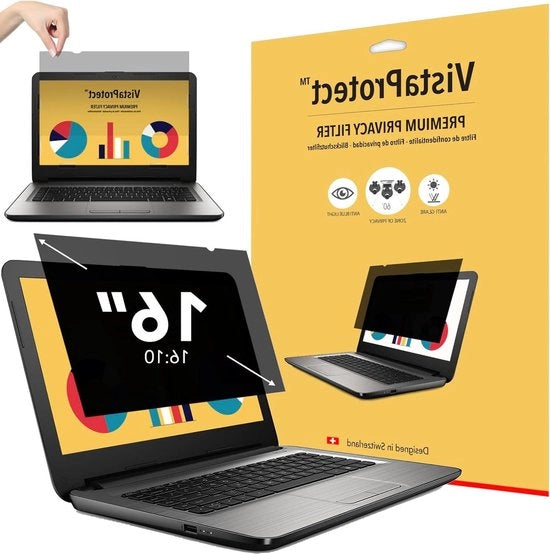 Filtro di Privacy & Filtro di Luce Blu per Schermi Protettori - Laptop da 16 pollici - VistaProtect