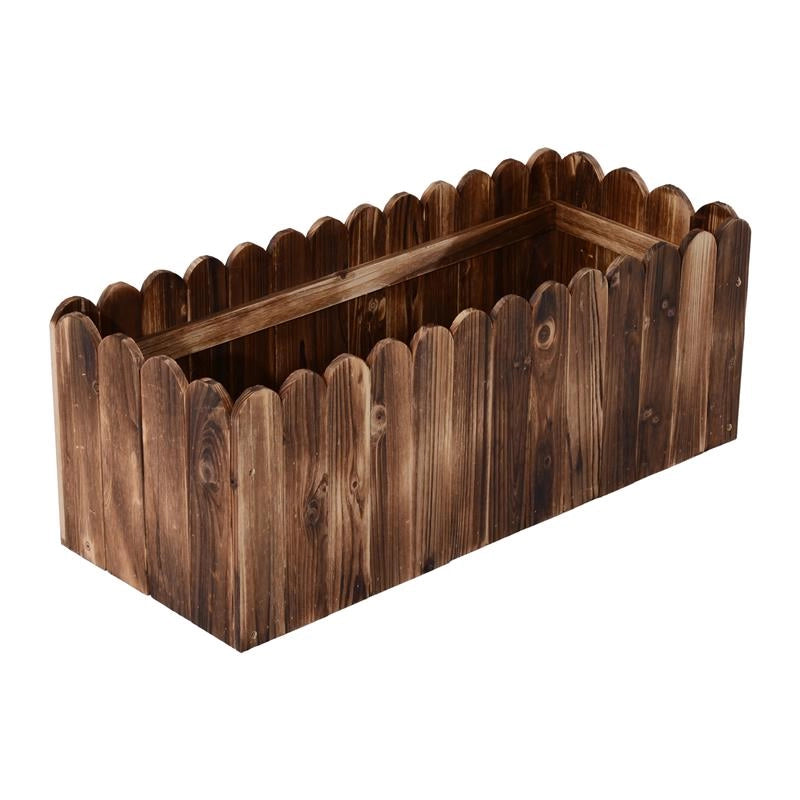 FIORIERA A BOX RETTANGOLARE PER PIANTE 80 X 33 X 30 CM IN LEGNO DI ABETE