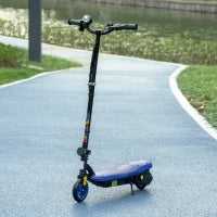 Monopattino Elettrico 120 W Pieghevole per Bambini 7 14 Anni 12 Km/h Massimo Autonomia 10 Km Massimo, Blu