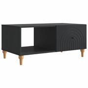 Tavolino da salotto Nero 90 x 50 x 40 cm Legno ingegnerizzato