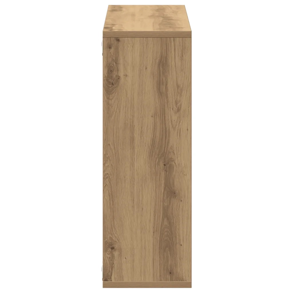 Scaffale a Parete Rovere Artigianale 104x20x58,5 cm Truciolato 855823